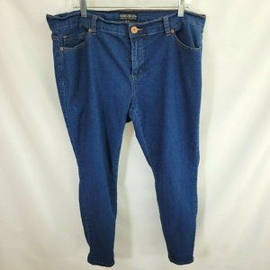Forever 21 + Skinny Jeans Size 18 (40" x 27") Stretch Blue Denim